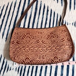 Brown Leather Patterned Women's Bag